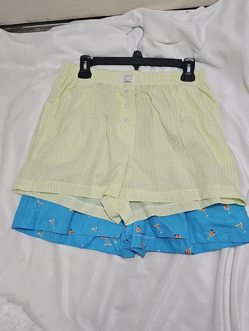 Urban Rebel Light Yellow Gingham Women’s Boxy Shorts - Unbranded